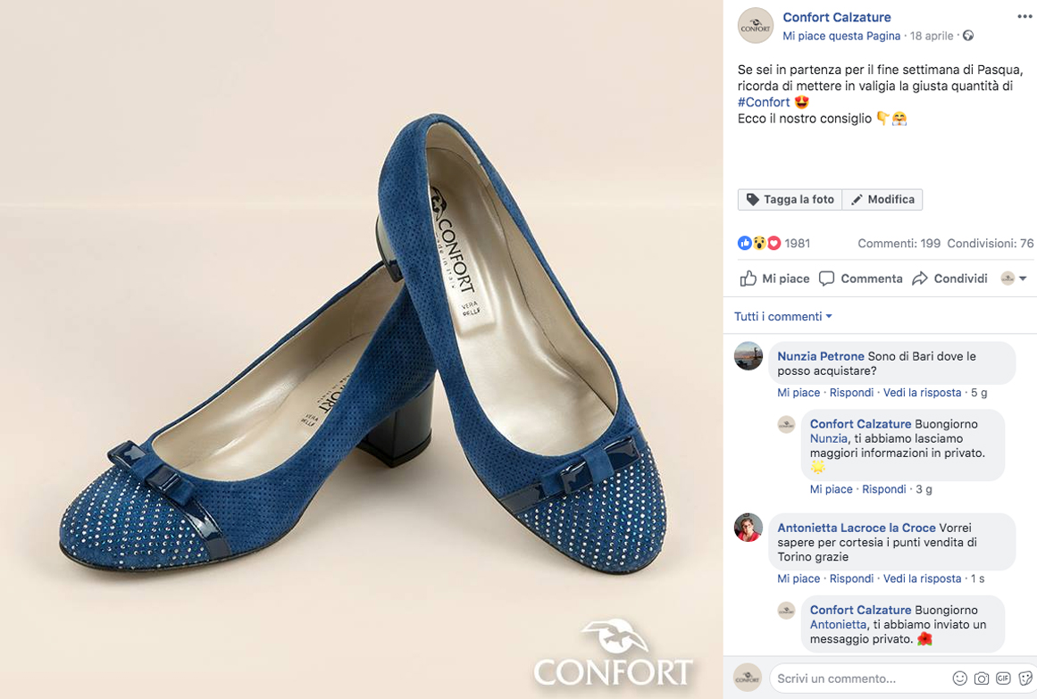 confort calzature punti vendita